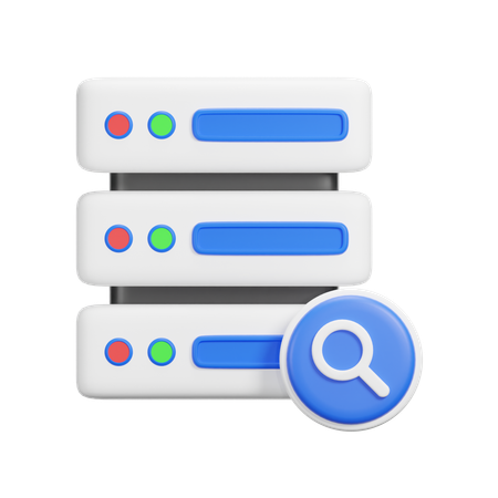 Search Server  3D Icon
