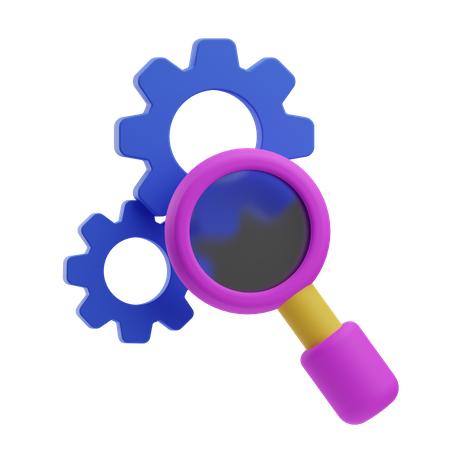 Search Setting  3D Icon