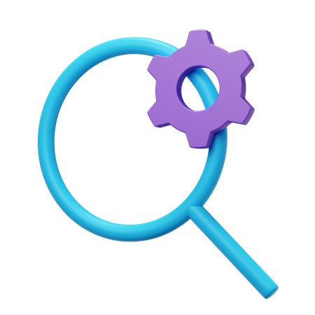 Search Setting  3D Icon