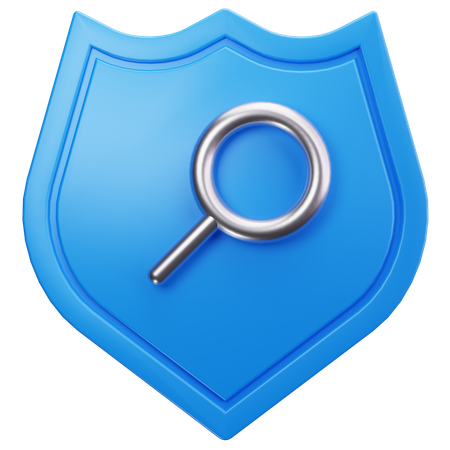 Search Shield  3D Icon