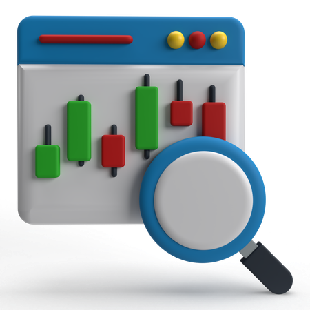 Search Stock  3D Icon