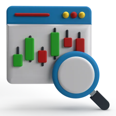 Search Stock  3D Icon