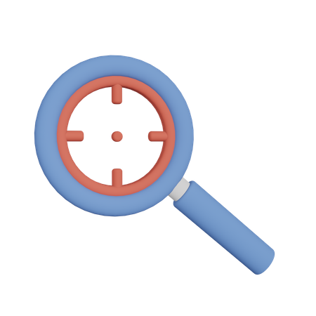 Search Target  3D Illustration
