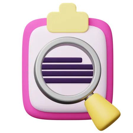 Search Task  3D Icon