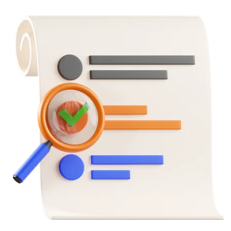 Search Task  3D Icon