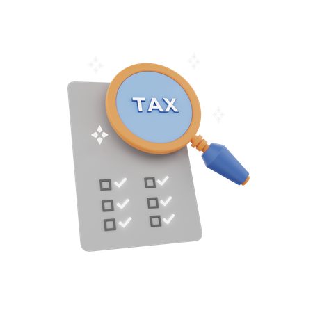 Search Tax  3D Icon