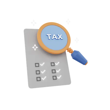 Search Tax  3D Icon