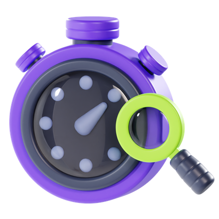 Search Time  3D Icon