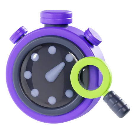 Search Time  3D Icon