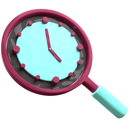 Search Time Management  3D Illustration