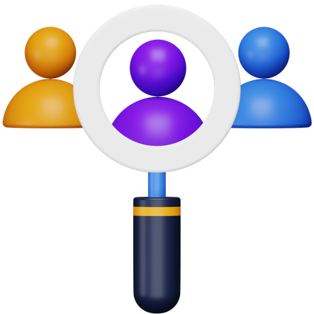 Search User  3D Icon