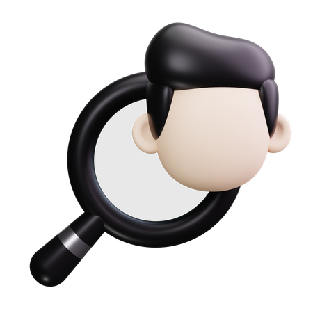 Search user  3D Icon