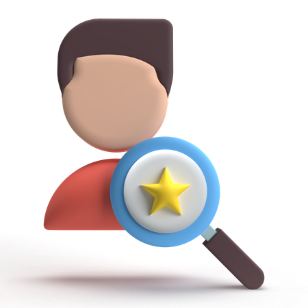 Search User  3D Icon