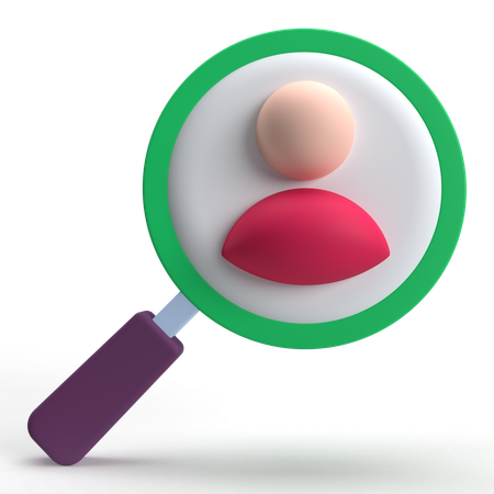 Search User  3D Icon