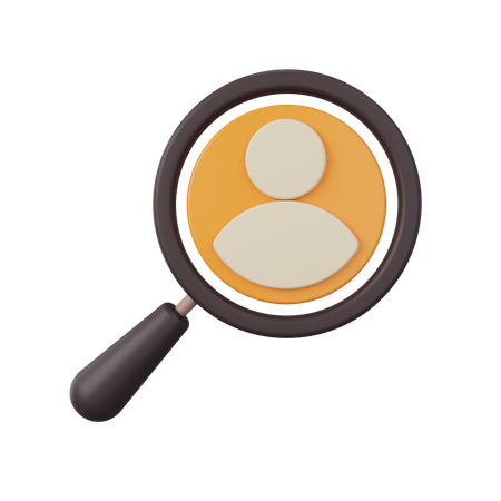 Search User  3D Icon