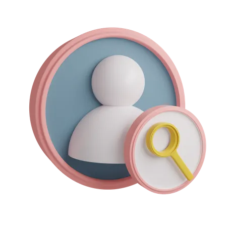 Search User  3D Icon