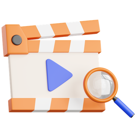 Search Video  3D Icon