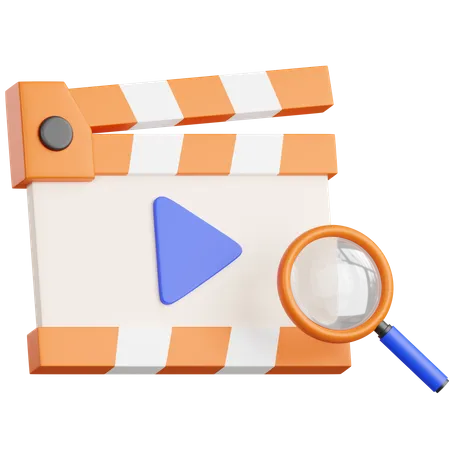 Search Video  3D Icon