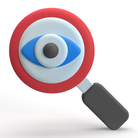 Search View  3D Icon