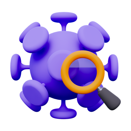 Search Virus  3D Icon