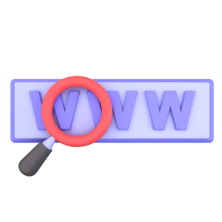 Search Web  3D Icon