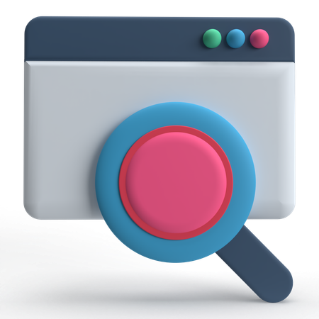 Search Web  3D Icon