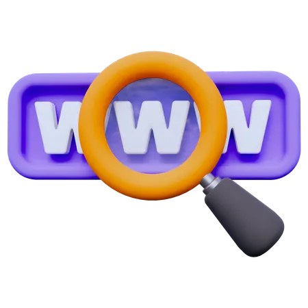 Search Web  3D Icon
