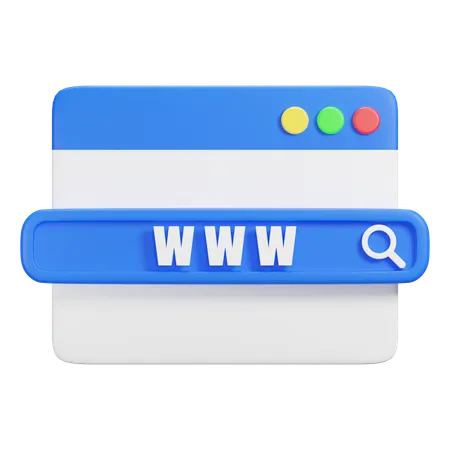 Search Website  3D Icon