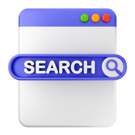 Search Website  3D Icon