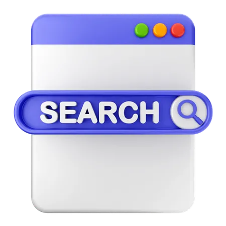 Search Website  3D Icon