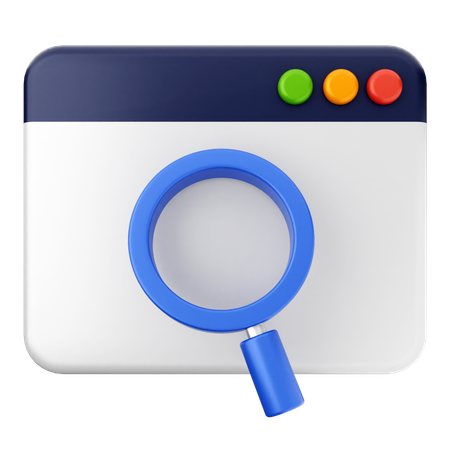 Search Website  3D Icon