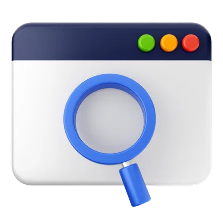 Search Website  3D Icon