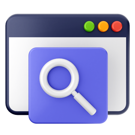 Search Website  3D Icon