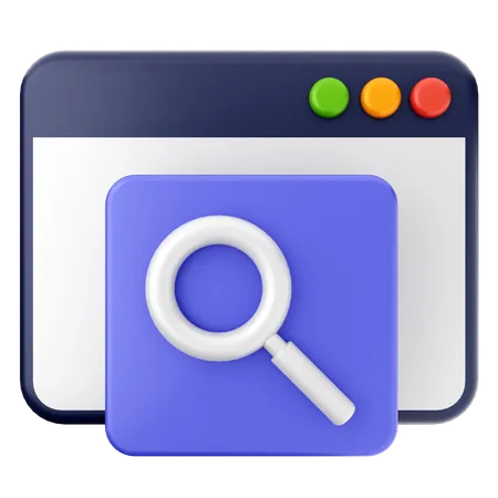 Search Website  3D Icon