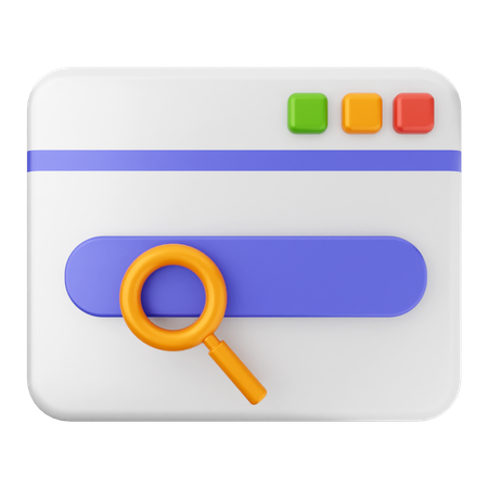 Search Website  3D Icon