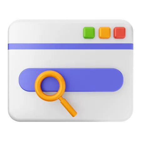 Search Website  3D Icon