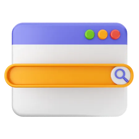 Search Website  3D Icon