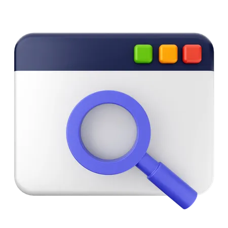 Search Website  3D Icon