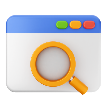 Search Website  3D Icon