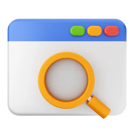 Search Website  3D Icon