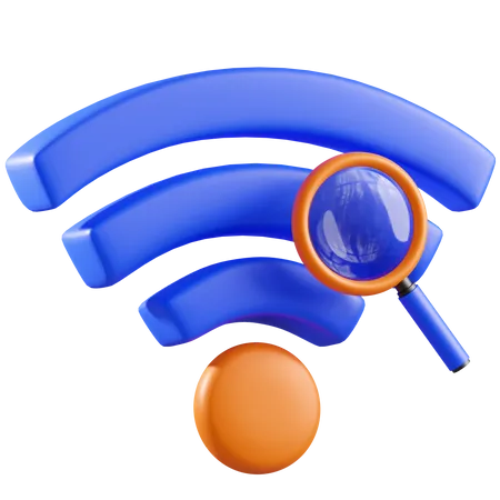 Search Wifi 3 D Icon 3D Icon