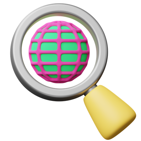Search World  3D Icon