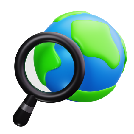 Search world  3D Icon