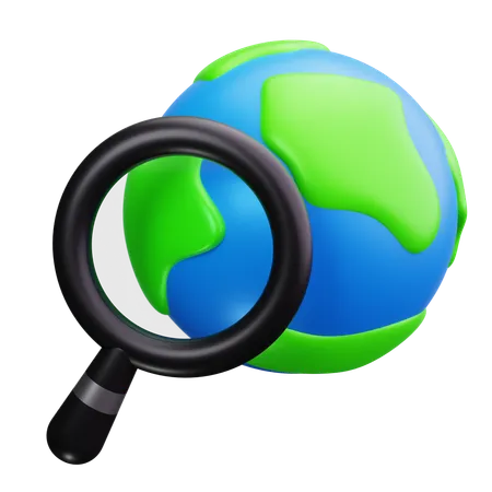 Search world  3D Icon