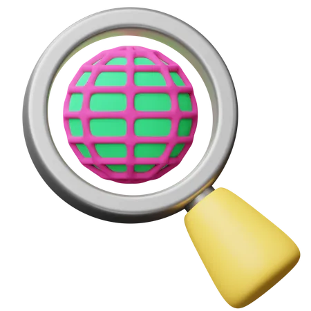 Search World  3D Icon