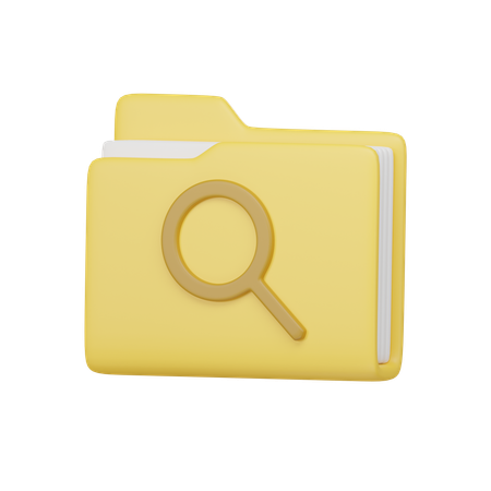 Searches folder  3D Icon