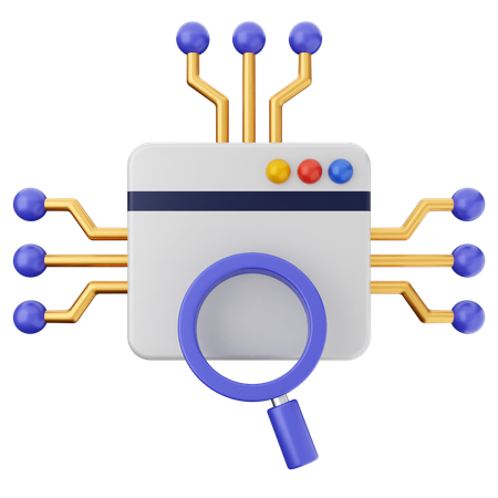 Ai 검색  3D Icon