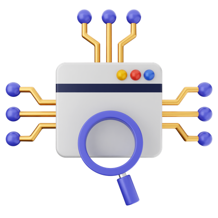 Searching Ai  3D Icon