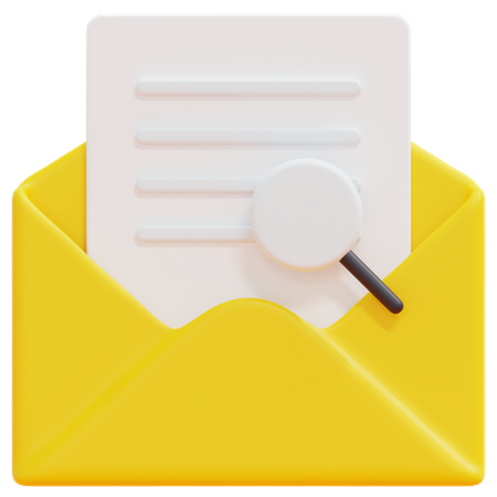 Searching Email  3D Icon