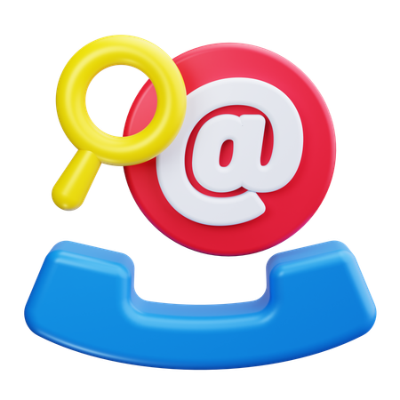 Searching Emails  3D Icon